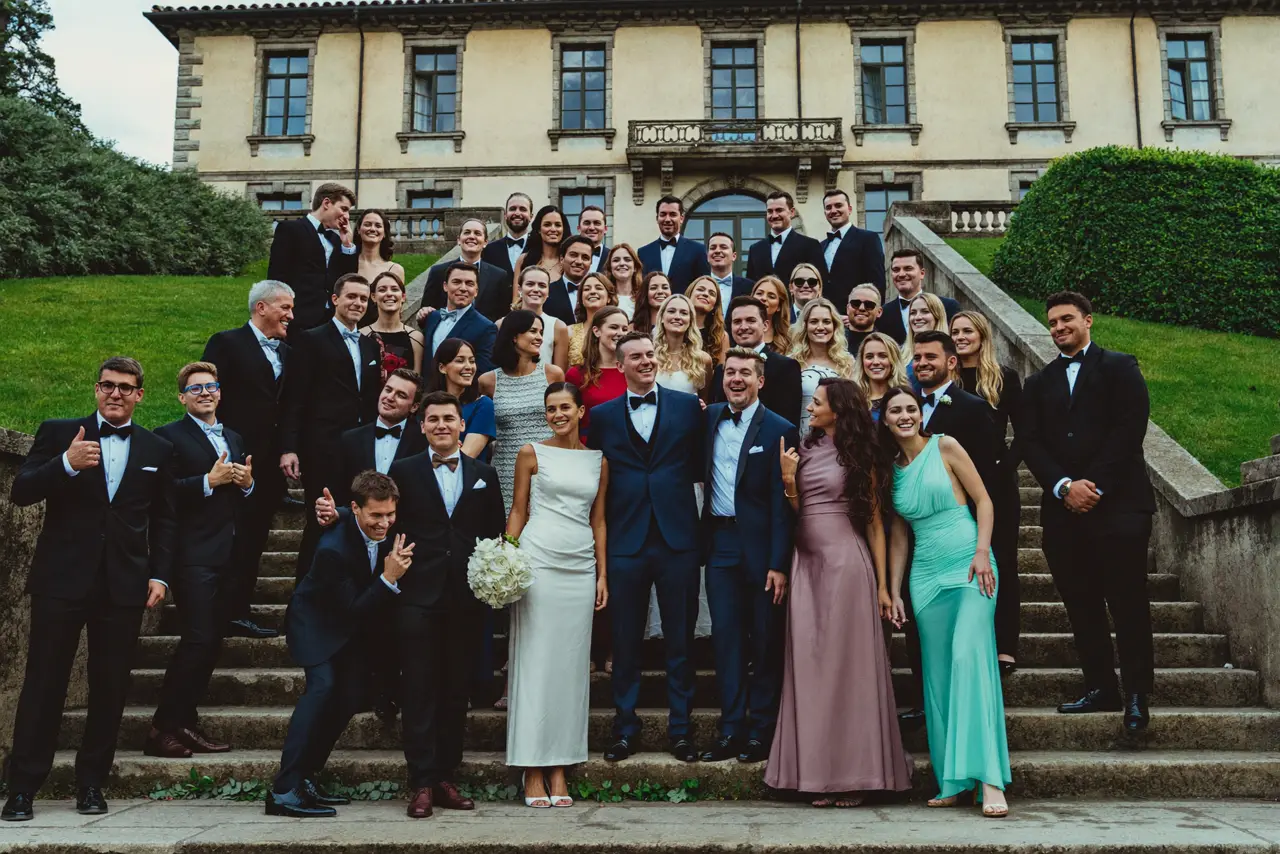 Gruppenfoto auf der Treppe